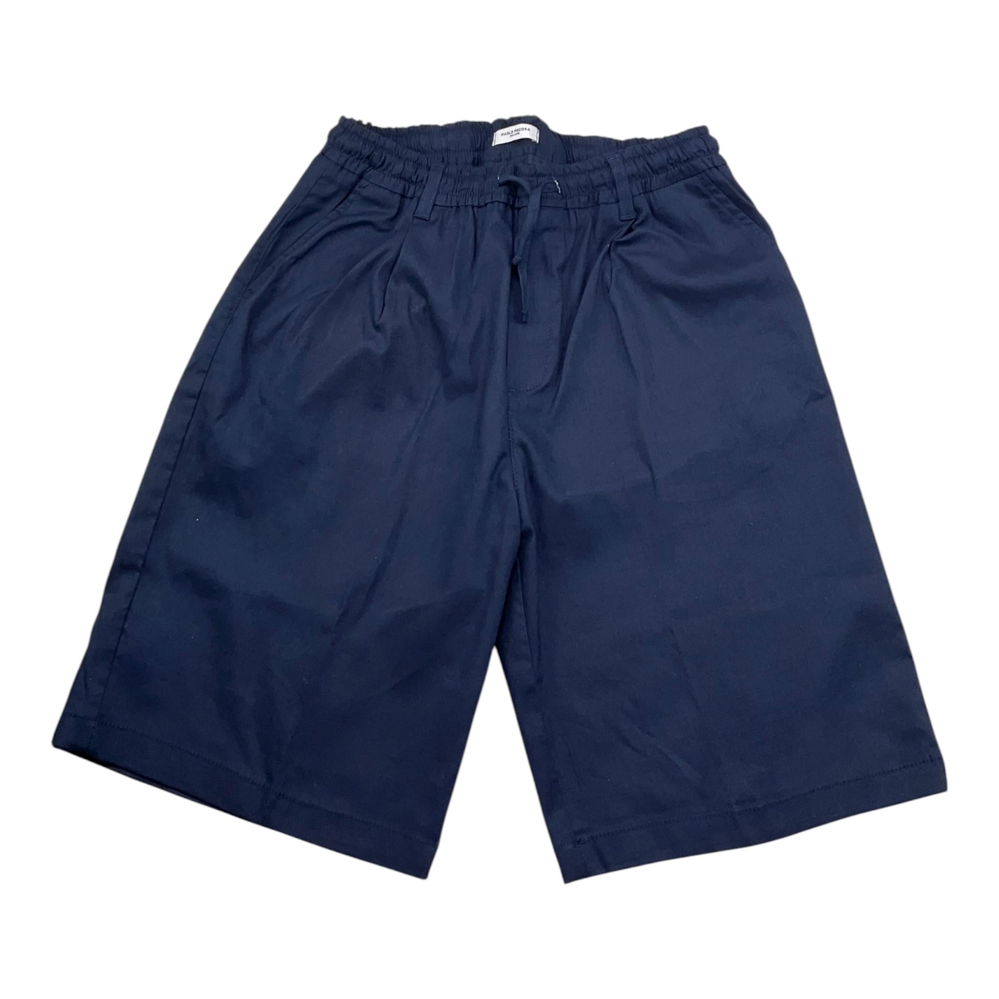 Paolo Pecora Bermuda Tinta Unita con Elastico In Vita per Bambino PP4011 BLU PAOLO PECORA 