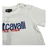 Just Cavalli T-Shirt Girocollo Tinta Unita con Stampa per Neonato JIP26047TS BIANCO JUST CAVALLI 