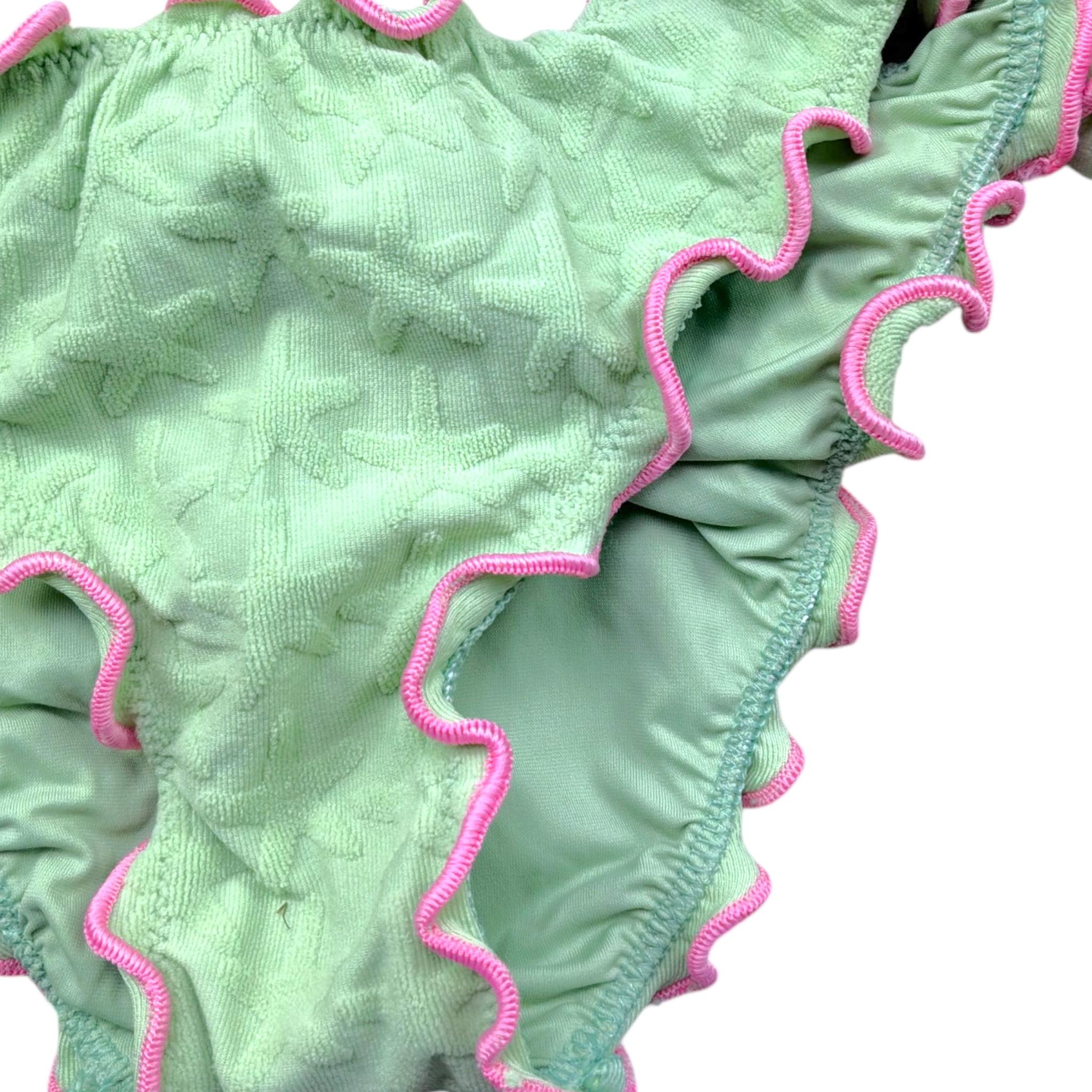 Saint Barth Costume 2 Pezzi Fascia-Mutandina per Bambina EMYLYCRA VERDE SAINT BARTH 