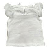 Miss Grant T-Shirt Girocollo tinta unita con Stampa In Contrasto Bianco per Bambina MG1336XXJ BIANCO MISS GRANT 