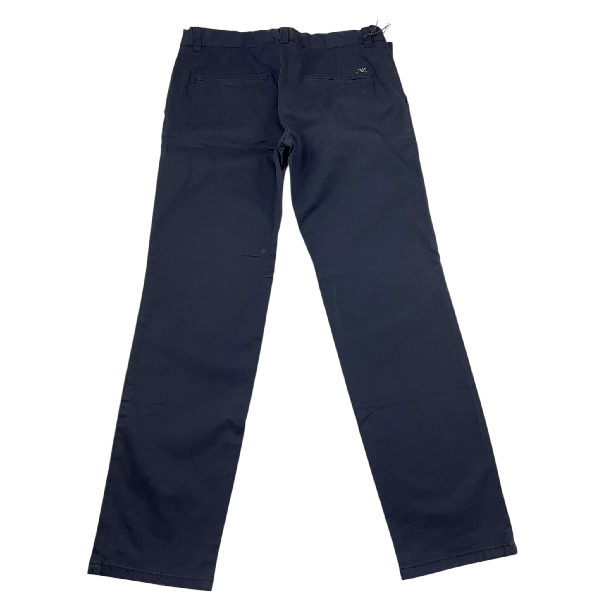 Emporio Armani Pantalone Tinta Unita con Tasche Americane per Bambino 8N4P60 BLU EMPORIO ARMANI 