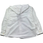 Paolo Pecora Camicia Manica Lunga Tinta Unita con Cappuccio per Bambino PP4216 BIANCO PAOLO PECORA 