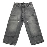 I'M BRIAN jeans tinta unita con girovita regolabile Nero per Neonato CARPJL2324N NERO I'M BRIAN 