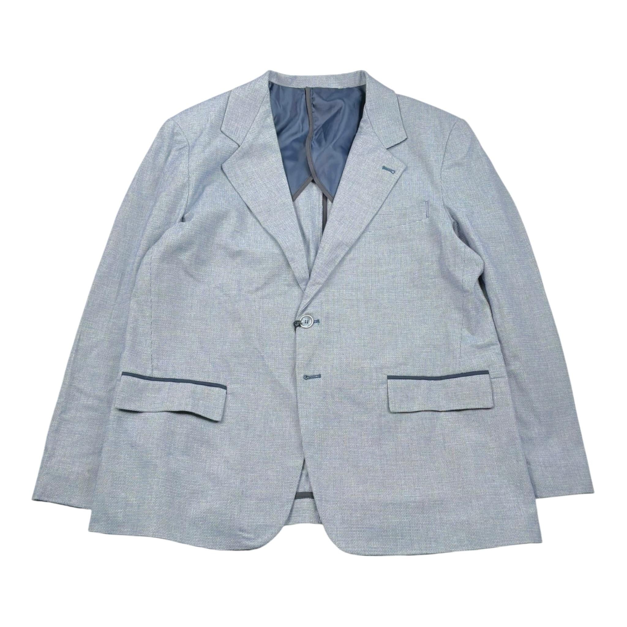 Qdk Giacca Tinta Unita con Microfantasia per Bambino 707919 AZZURRO QDK 