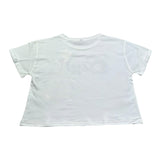 Dixie T-Shirt Girocollo Tinta Unita con Stampa per Bambina MB51030G39 BIANCO DIXIE 