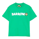 Barrow Kids T-Shirt Girocollo Tinta Unita con Logo per Bambino S5BKJUTH082X VERDE BARROW KIDS 