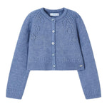 MAYORAL cardigan tinta unita traforato Blu per Bambina 4310 BLU MAYORAL 