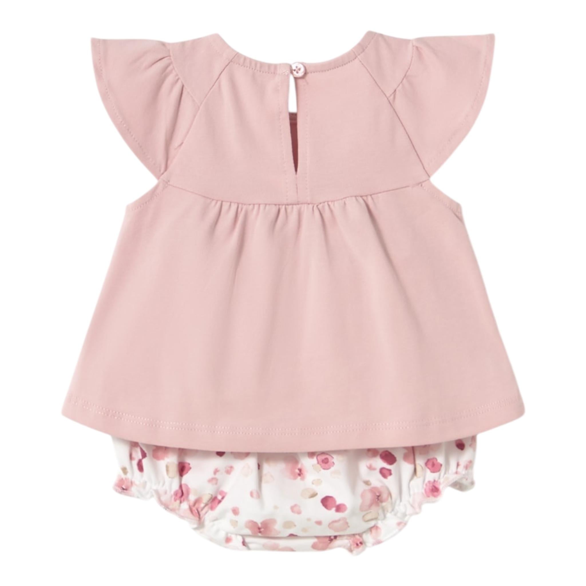 Mayoral Completo 4 Pezzi 2 T-Shirt-2 Culotte per Neonata 1663277 BIANCO/ROSA MAYORAL 