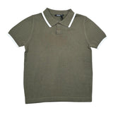Never Too Polo Mezza Manica tinta unita Verde per Bambino NT2371B VERDE NEVER TOO 