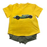 Valentina Bebes Completo 2 Pezzi T-Shirt-Culotte Giallo Per Neonato