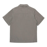 Diesel Camicia Mezza Manica Tinta Unita con Logo per Bambino J02224 GRIGIO DIESEL 