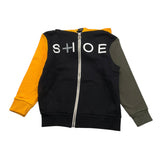 Shoe Felpa Tricolore Con Zip E Cappuccio Nero Per Bambino ZEG10002 NERO SHOE 