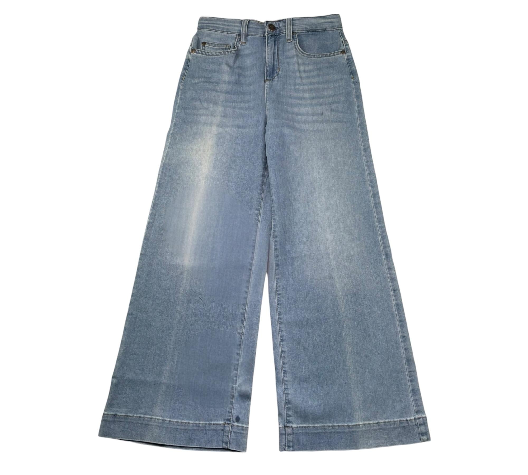 Liu Jo Jeans Tinta Unita Modello Palazzo per Bambina GA3117 AZZURRO LIU JO 