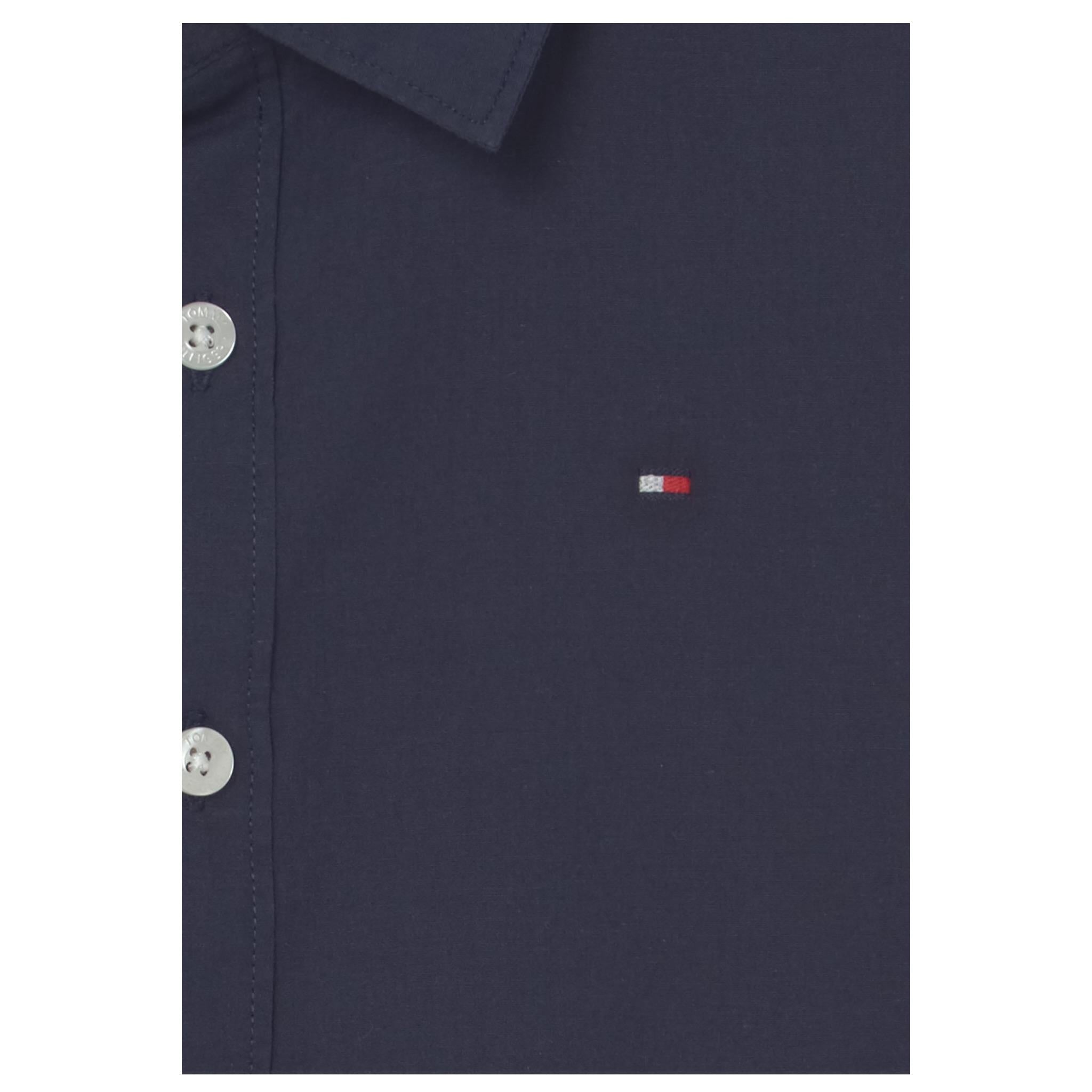 Tommy Hilfiger Camicia Manica Lunga Tinta Unita per Neonato KB0KB06965 BLU TOMMY HILFIGER 