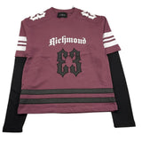 JOHN RICHMOND shirt girocollo maniche in contrasto effetto t-shirt Vinaccio per Bambino RBA25072TS VINACCI JOHN RICHMOND 