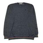 MANUEL RITZ maglia girocollo tinta unita con ricamo logo Grigio per Bambino MR2230 GRIGIO MANUEL RITZ 