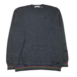 MANUEL RITZ maglia girocollo tinta unita con ricamo logo Grigio per Bambino MR2230 GRIGIO MANUEL RITZ 