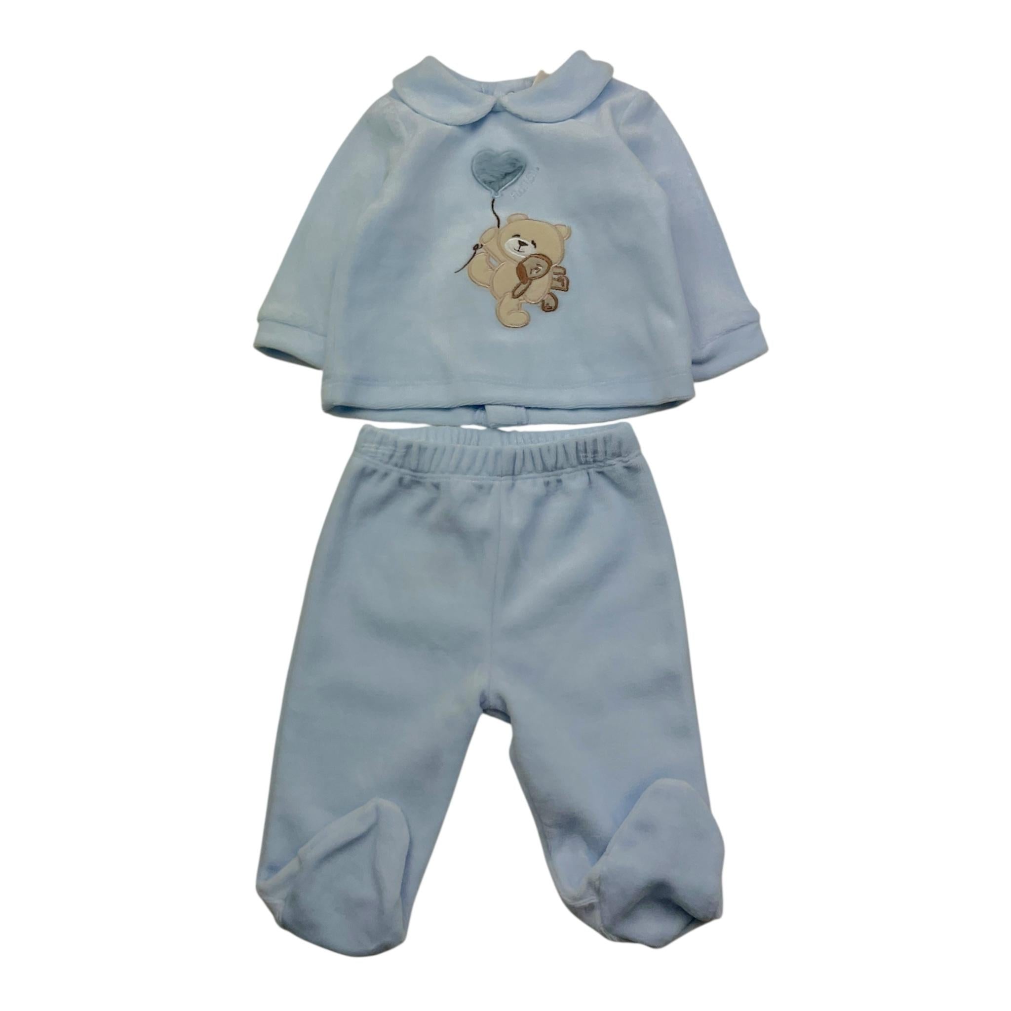 NANAN completo 2pz maglia-ghettina Azzurro per Neonato I2401101A AZZURRO NANAN 
