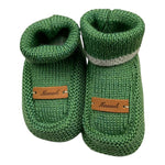 NINNAOH babbucce tinta unita con logo Verde per Neonato I2432BAB VERDE NINNAOH 