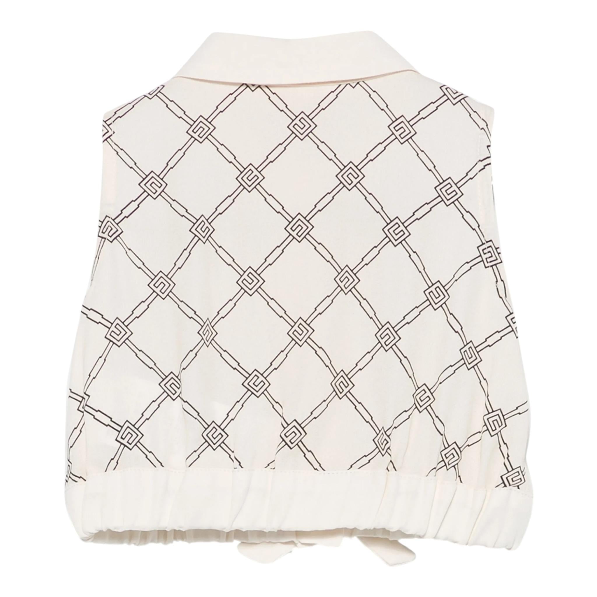 Elisabetta Franchi Top Giromanica Tinta Unita con Loghi per Bambina EGCA042J PANNA ELISABETTA FRANCHI 