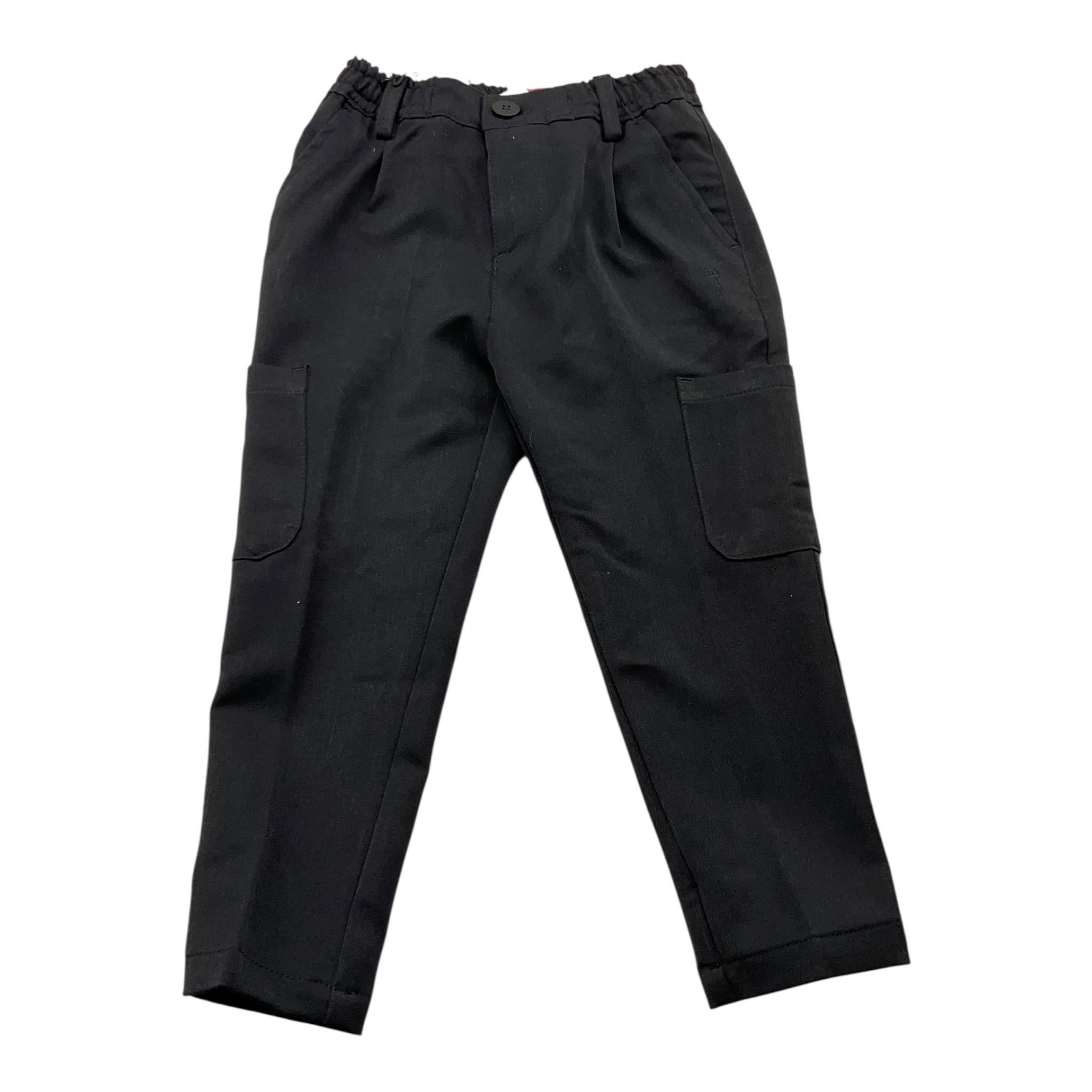 CESARE PACIOTTI pantalone tinta unita con elastico in vita Nero per Bambino PTP5350J NERO CESARE PACIOTTI 