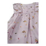 La Stupenderia Abito Mezza Manica Tinta Unita con Ricami Fiori per Neonata TJAB72X ROSA LA STUPENDERIA 