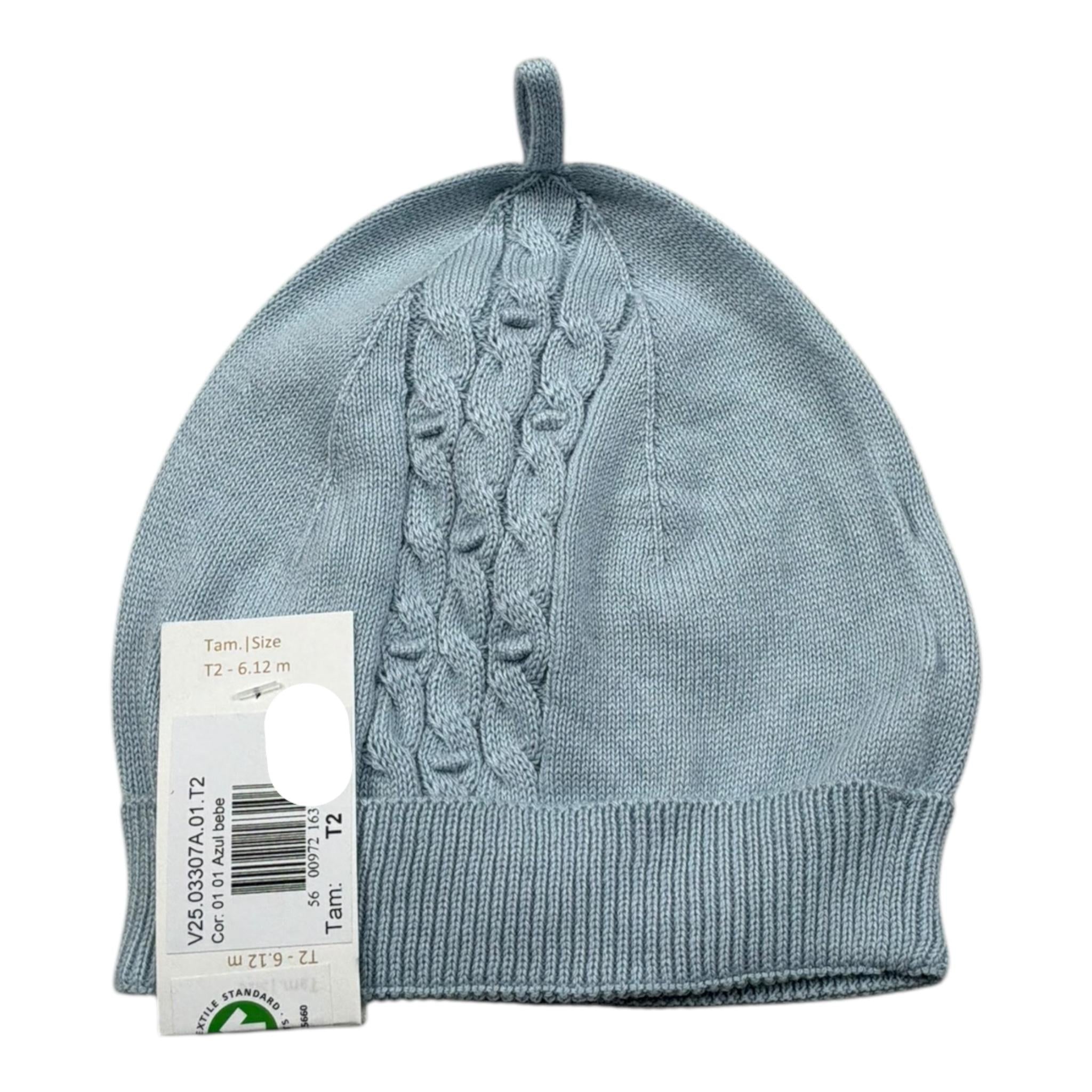 Wedoble Cappello Tinta Unita Traforato per Neonato V2503307A AZZURRO WEDOBLE 