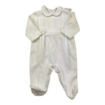 LE BEBE' tutina tinta unita con stampa Bianco per Neonata LBG5944 BIANCO LE BEBE' 