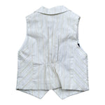 Emanuel Pris Gilet Tinta Unita con Fantasia per Bambino EPC2090B PANNA EMANUEL PRIS 