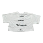 Blauer T-Shirt Girocollo Tinta Unita con Stampa per Bambina 25SBLGH02550 BIANCO BLAUER 