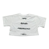 Blauer T-Shirt Girocollo Tinta Unita con Stampa per Bambina 25SBLGH02550 BIANCO BLAUER 