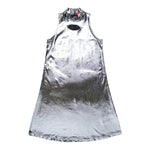 Diesel Abito Tinta Unita Mezzo Collo Giromanica per Bambina J02175 ARGENTO DIESEL 