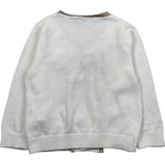 Le Bebe Cardigan Tinta Unita con Profili In Contrasto per Neonato LBB5324 BIANCO LE BEBE 