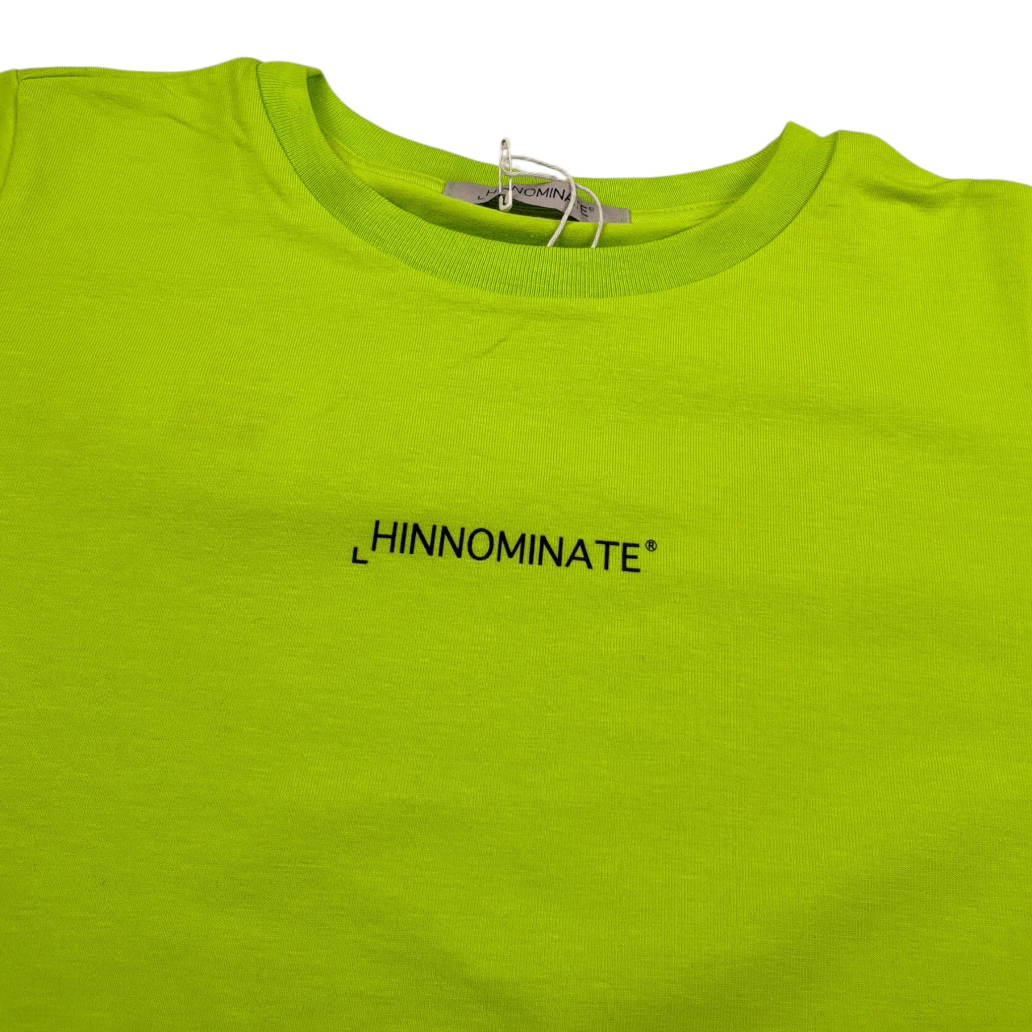 Hinnominate T-Shirt Girocollo tinta unita con Logo Verde per Bambino 3646M0094 VERDE HINNOMINATE 