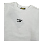 Blauer Felpa Chiusa Girocollo Tinta Unita con Stampa per Bambino 25SBLKF03551 BIANCO BLAUER 