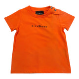 t-shirt tinta unita con logo RIP26110TS ARANCIONE JOHN RICHMOND 