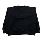 SAINT BARTH felpa girocollo tinta unita con stampa Nero per Bambina BRN0002023 NERO SAINT BARTH 