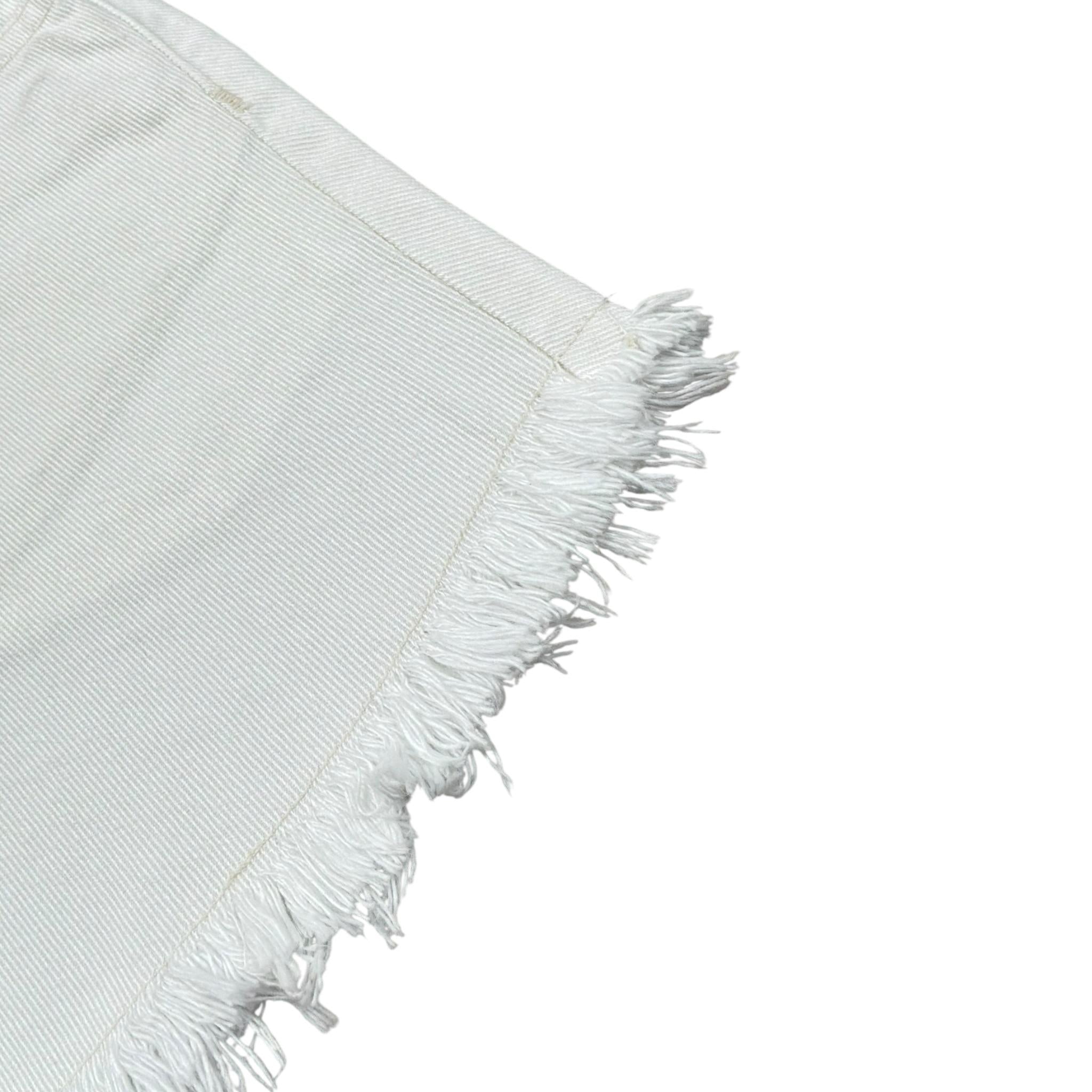 Magil Short Tinta Unita con Frange per Bambina HN25200 BIANCO MAGIL 