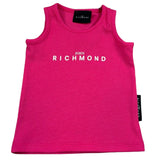 John Richmond Canotta Gircllo Tinta Unita con Logo per Neonata RIP26037CNA FUXIA JOHN RICHMOND 