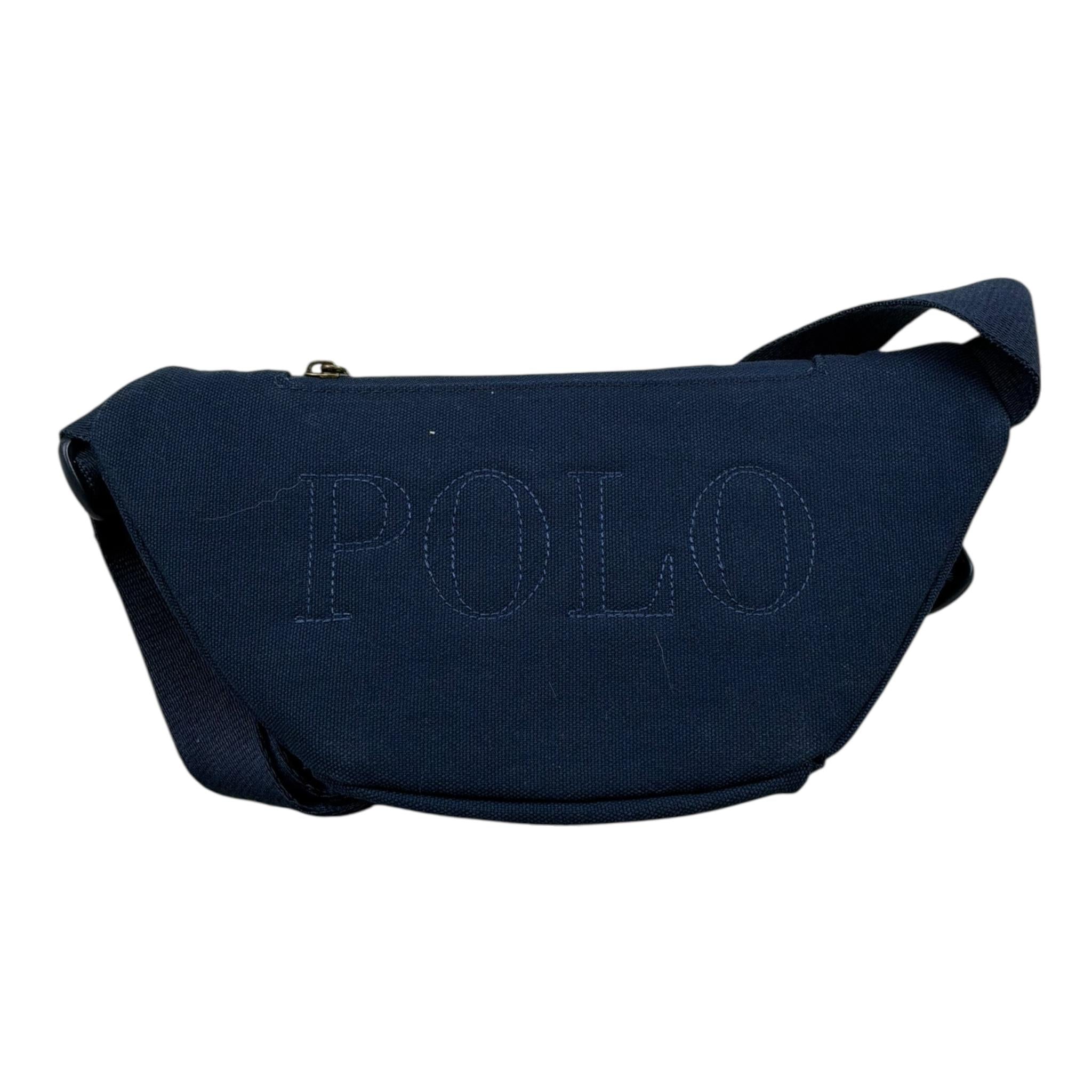 Ralph Lauren Marsupio Tinta Unita con Logo per Bambino MARS BLU RALPH LAUREN 