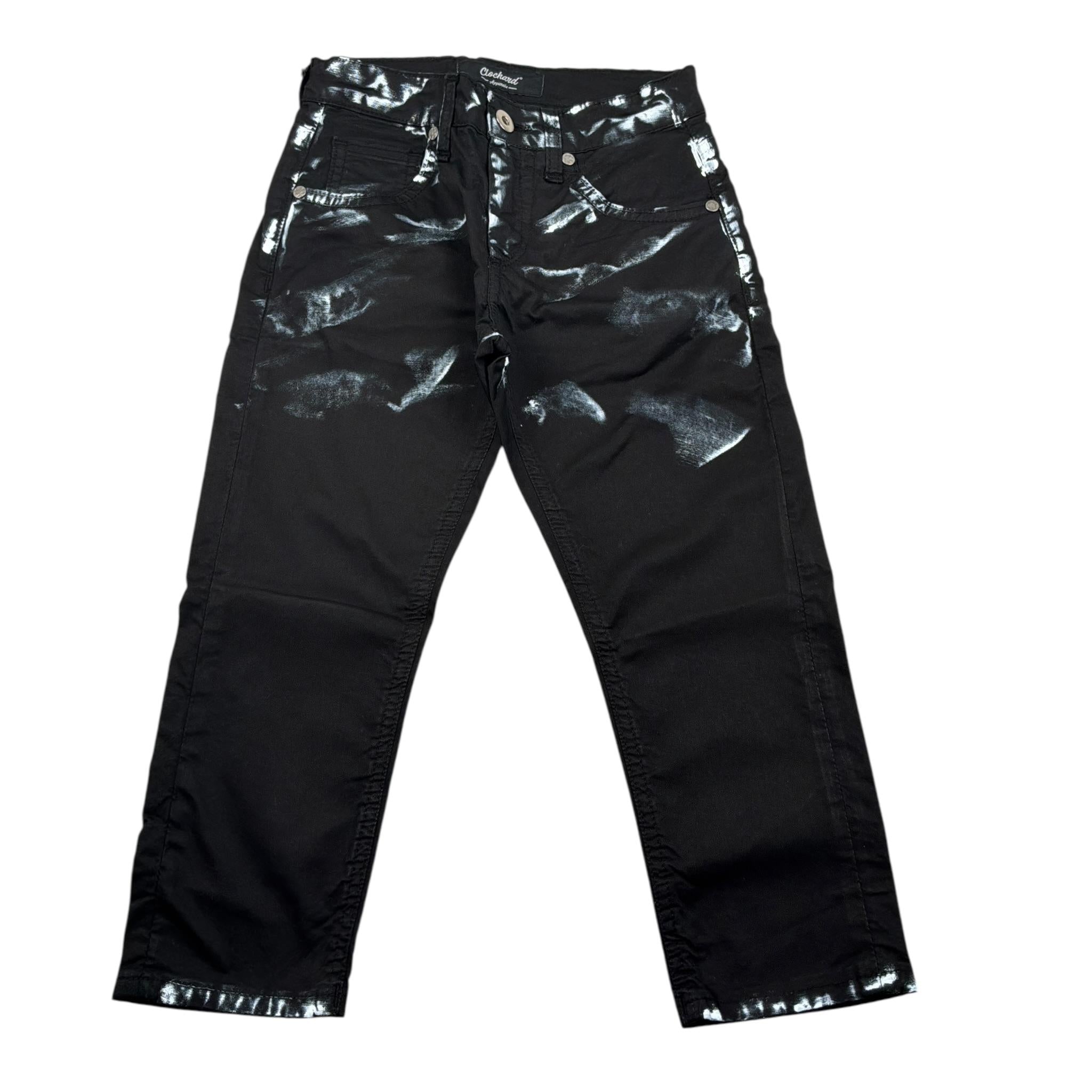 Clochard Jeans tinta unita con Girovita Regolabile Nero per Bambino 002 NERO CLOCHARD 