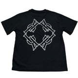 John Richmond T-Shirt Girocollo Tinta Unita con Logo per Bambino RBP26108TS NERO JOHN RICHMOND 