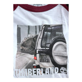 Timberland Shirt Bicolore con Stampa per Bambino T60305 BIANCO/BORDEAUX TIMBERLAND 