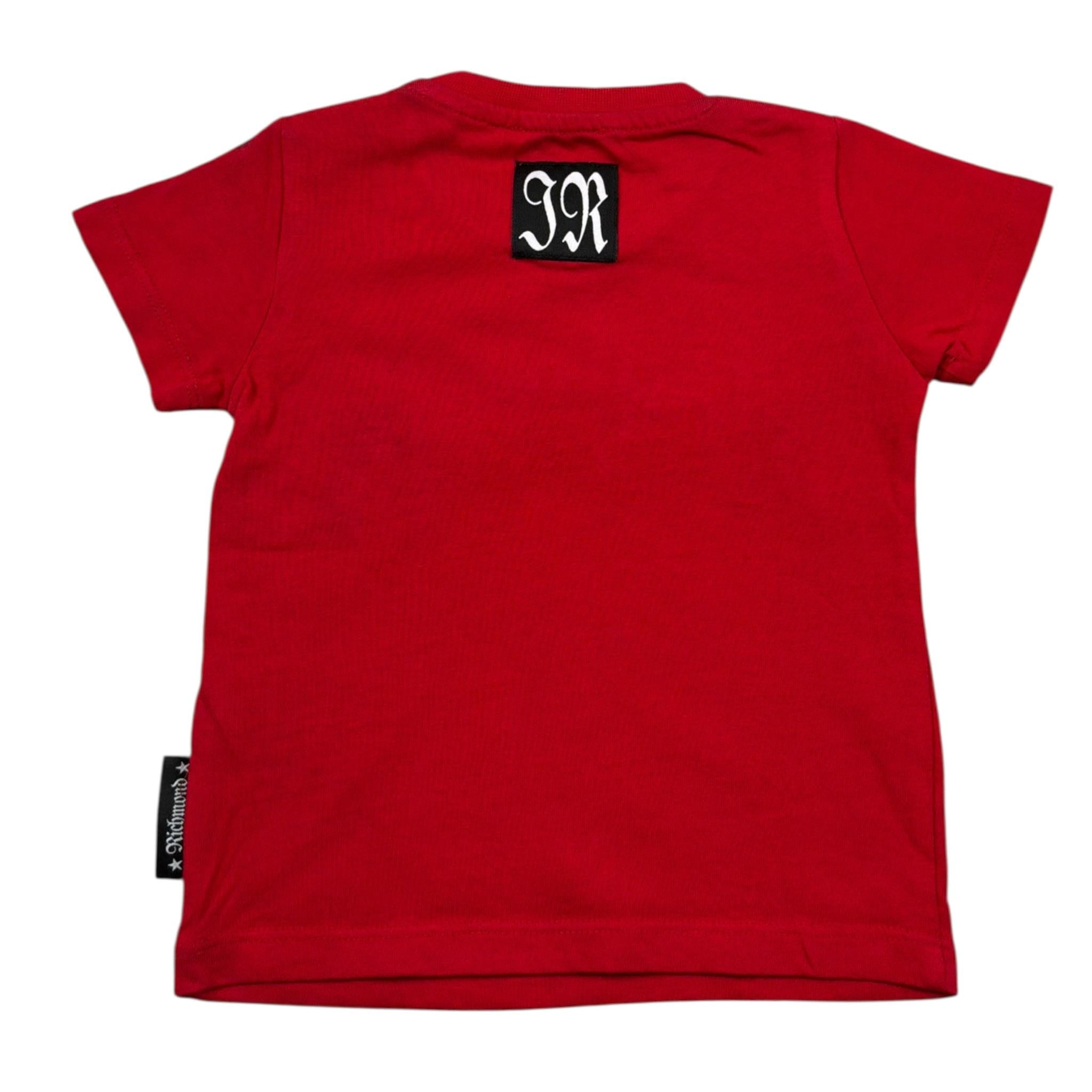 John Richmond T-Shirt Girocollo tinta unita con Stampa Rosso per Neonato RIP23075TS ROSSO JOHN RICHMOND 