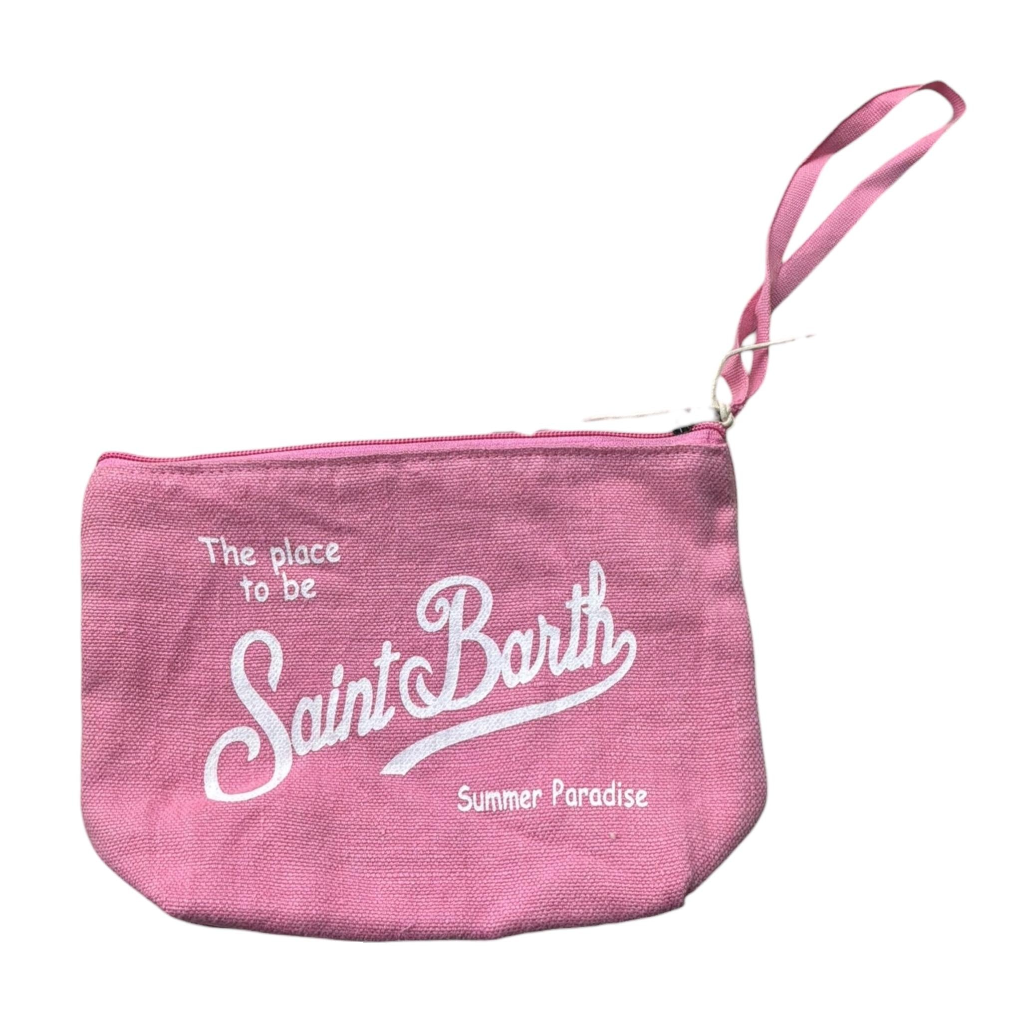 Saint Barth Pochette Tinta Unita con Stampa per Bambina 00142L ROSA SAINT BARTH 