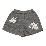 ERMANNO SCERVINO short tinta unita con fantasia a righe Bianco per Bambina SFBE004 BIANCO ERMANNO SCERVINO 