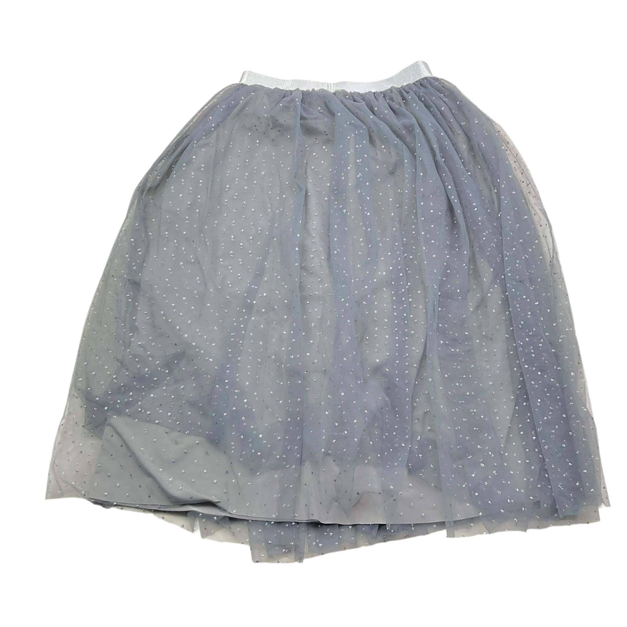 CAFFE' D'ORZO gonna tinta unita con tulle Grigio per Bambina ZV7A14 GRIGIO CAFFE' D'ORZO 