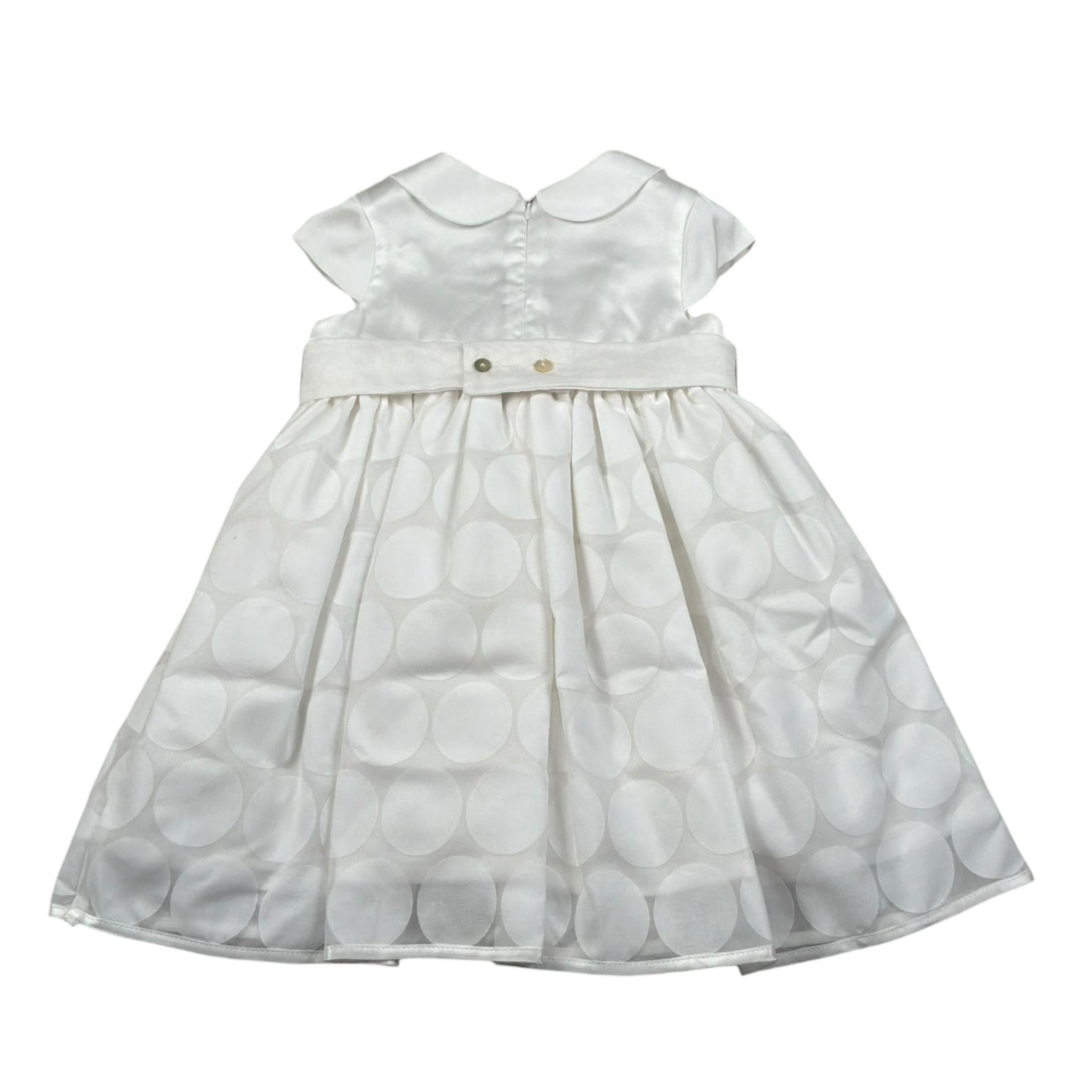 Chicchi Volanti Abito Mezza Manica tinta unita Bianco per Bambina CTW06 BIANCO CHICCHI VOLANTI 