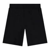 Moschino Bermuda Tinta Unita con Stampa per Bambino HUQ02A NERO MOSCHINO 