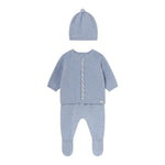 MAYORAL completo 3pz maglia-ghettina-cappello tinta unita Azzurro per Neonato 2511 AZZURRO MAYORAL 